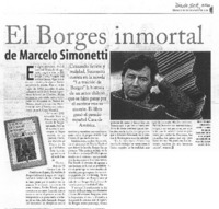El Borges inmortal de Marcelo Simonetti