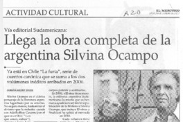 Llega la obra completa de la argentina Silvina Ocampo