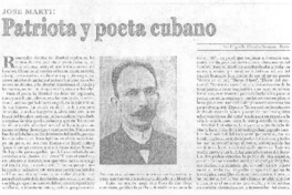 Patriota y poeta cubano