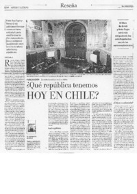 ¿Qué República tenemos hoy en Chile?