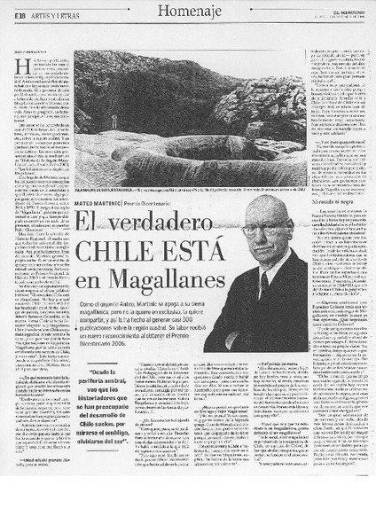 El verdadero Chile está en Magallanes (entrevista)