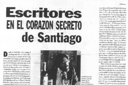 Escritores en el corazón secreto de Santiago
