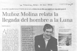 Muñoz Molina relata la llegada del hombre a la luna