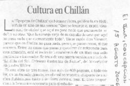 Cultura en Chillán
