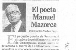 El poeta Manuel Mazorca