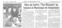 Obra de teatro "The Winners" se tomará el Municipal de Valparaíso