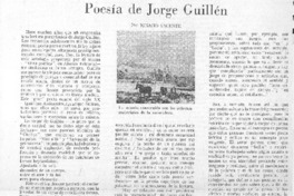 Poesía de Jorge Guillén
