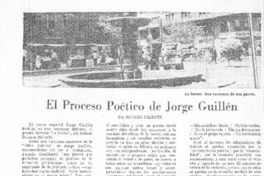 El proceso poético de Jorge Guillén
