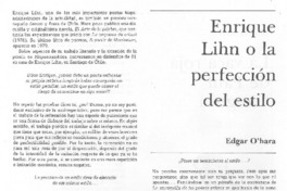 Enrique Lihn o la perfección del estilo (entrevista)