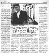 La gran novela chilena está por llegar (entrevista)