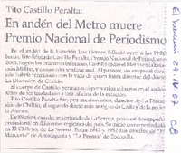 En andén del Metro muere Premio Nacional de Periodismo