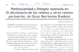 Peninsularidad y distopatía razonada en el Diccionario de las veletas y otros relatos portuarios, de Oscar Barrientos Bradasic