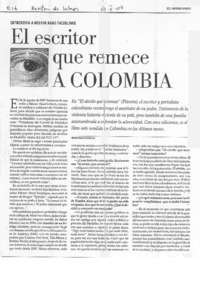 El escritor que remece a Colombia (entrevista)