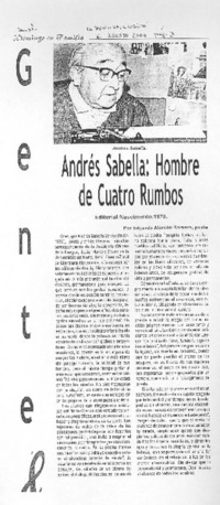 Andrés Sabella Hombre de cuatro rumbos