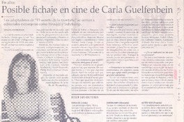 Posible fichaje en cine de Carla Guelfenbein (entrevista)