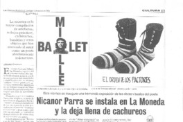 Nicanor Parra se instala en La Moneda y la deja llena de cachureos