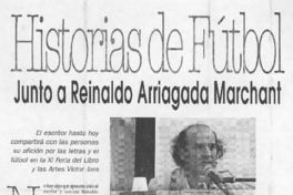 Historias de fútbol junto a Reinaldo Arriagada Marchant.