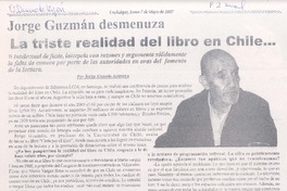 Jorge Guzmán demenuza la triste realidad dle libro en Chile-- (entrevista)