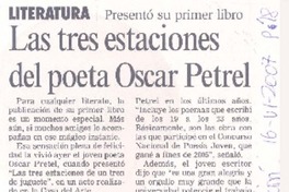Las Tres estaciones del poeta Oscar Petrel