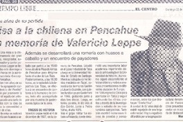 Misa a la chilena en Pencahue en memoria de Valericio Leppe