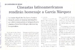 Cineastas latinoamericanos rendirán homenaje a García Márquez