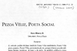 Pezoa Véliz, poeta social