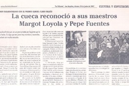 La Cueca reconoció a sus maestros Margot Loyola y Pepe Fuentes