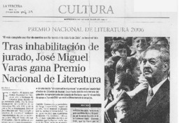 Tras inhabilitación de jurado, José Miguel Varas gana Premio Nacional de Literatura