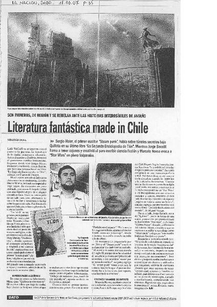 Literatura fantástica made in Chile