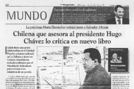 Chilena que asesora al Presidente Hugo Chávez lo critica en nuevo libro