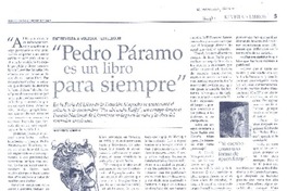 "Pedro Páramo es un libro para siempre" (entrevista)