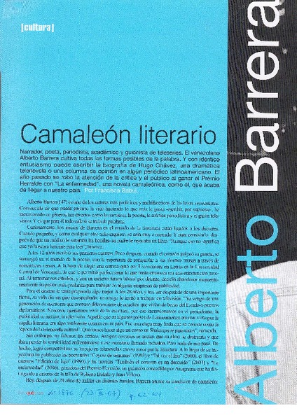 Camaleón literario