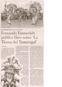 Fernando Emmerich publica libro sobre "La Tirana del Tamarugal"