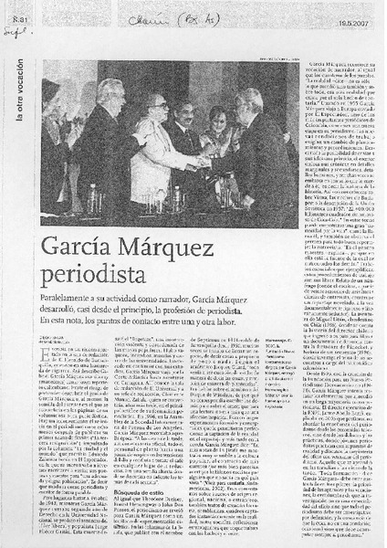 García Márquez periodista