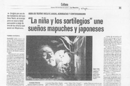 "La niña y los sortilegios" une sueños mapuches y japoneses