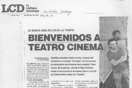 Bienvenidos a Teatro cinema