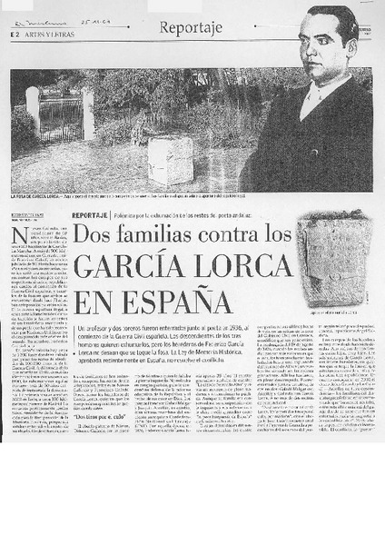 Dos familias contra los García Lorca en España