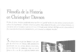 Filosofía de la historia en Christopher Dawson