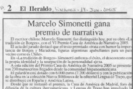 Marcelo Simonetti gana premio de narrativa