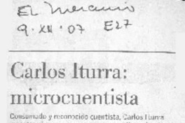 Carlos Iturra: microcuentista