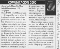 Comunicación 2000  [artículo] Gloria Guerra