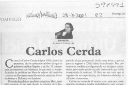 Carlos Cerda  [artículo] Gonzalo Contreras