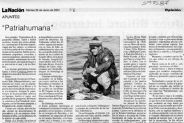 "Patriahumana"  [artículo] Enrique Ramírez Capello
