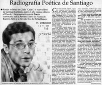 Radiografía poética de Santiago  [artículo] Elizabeth Neira