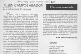 Rubén Campos Aragón la chilenidad linarense  [artículo] Juan Antonio Massone