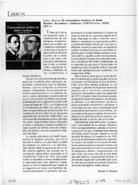 El pensamiento político de Jaime Guzmán  [artículo] Hermes Benítez H.