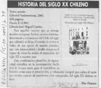 Historia del siglo XX chileno  [artículo] Max Demian
