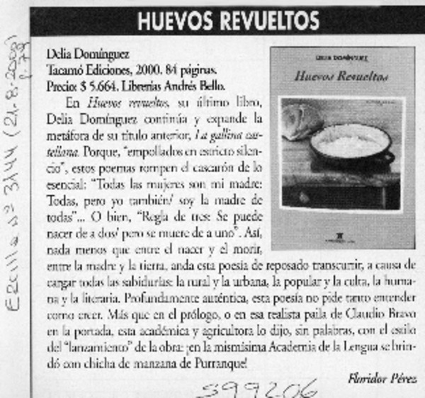 Huevos revueltos  [artículo] Floridor Pérez
