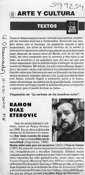 Ramón Díaz Eterovic  [artículo]