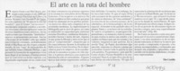 El arte en la ruta del hombre  [artículo] Tito Castillo